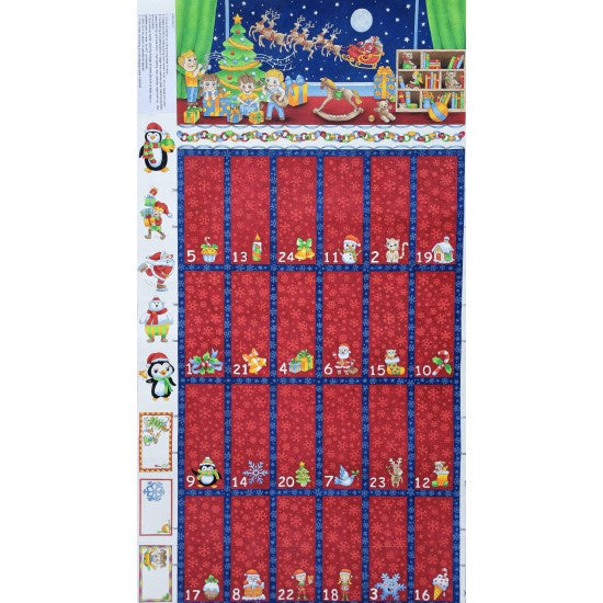 Christmas Advent Calendar  (Navy/ Red)