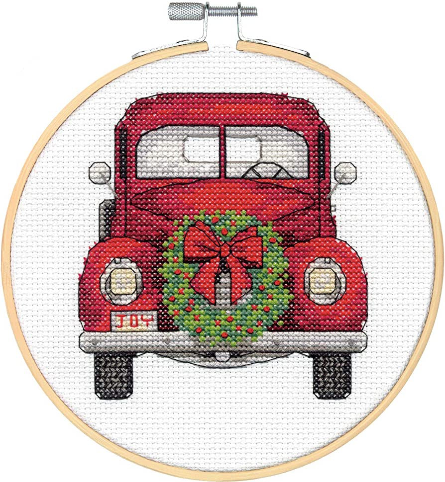 Vintage Truck Christmas Cross Stitch Kit